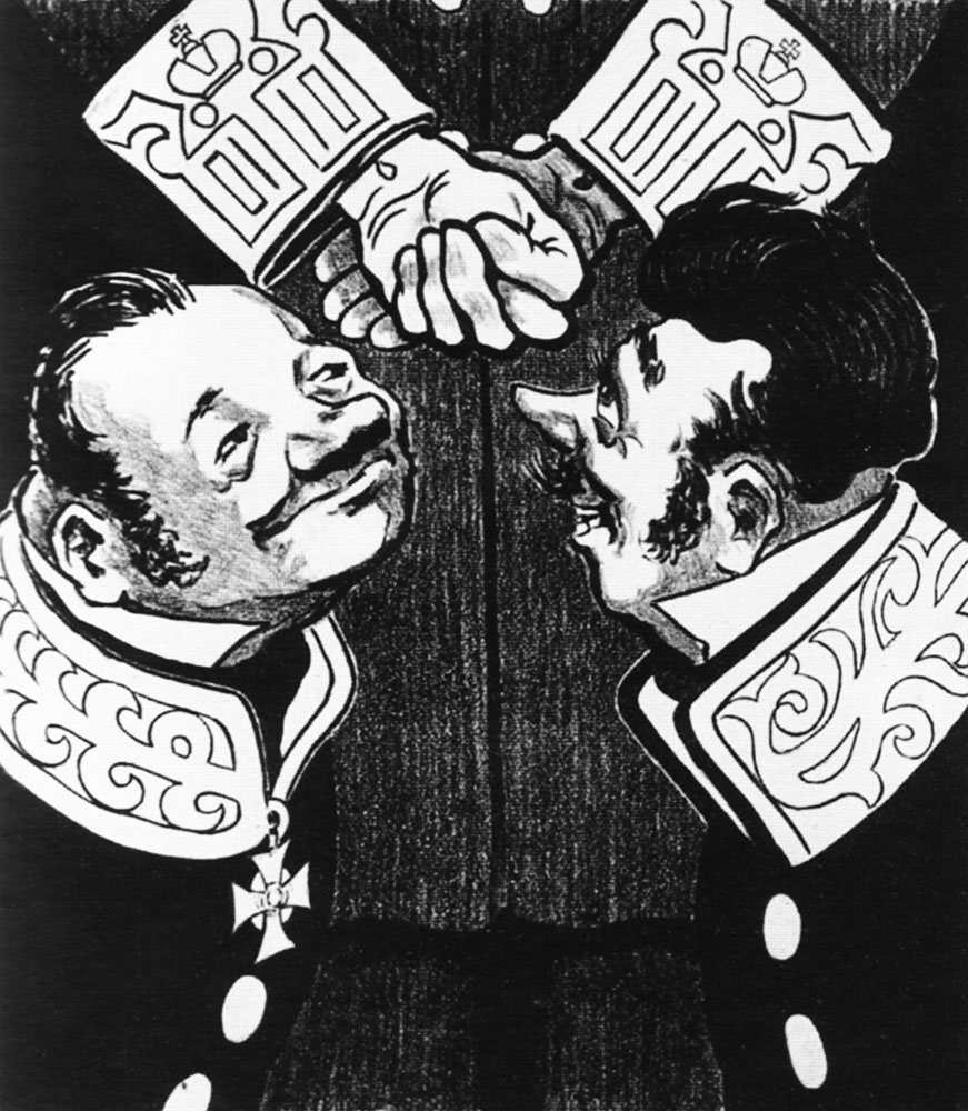 К. Агніт-Следзевський. Ілюстрація «Може, вдарять або дулю дати благоволят...» до комедії «Сон» Т. Шевченка. 1963. Літографія